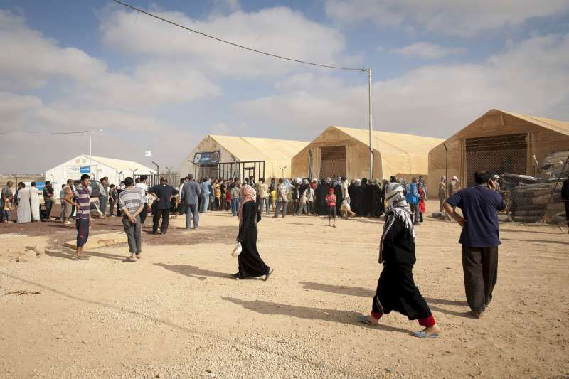 Syrian refugee camp in Jordan