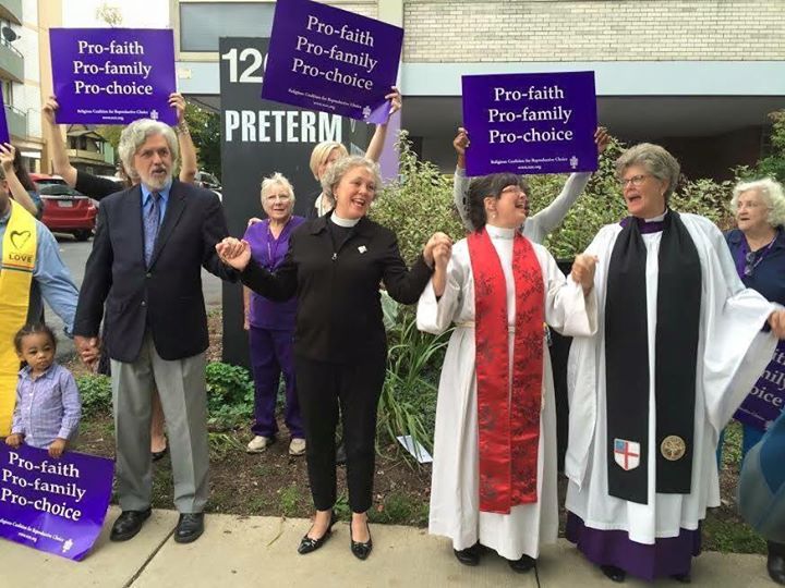 Rev. Laura Young with (L-R) Rev. Daniel Budd, Rev. Shawnthea Monroe, and The Very Rev. Tracey Lind.