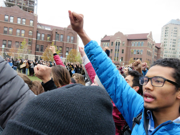 Loyola University, November 12, solidarity with Missouri University