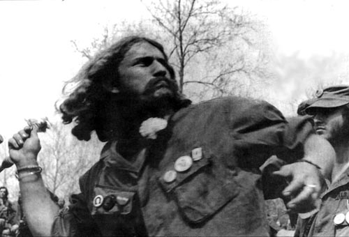 Throwing medals back onto the Capitol steps, Dewey Canyon III, 1971.