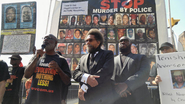 Carl Dix and Cornel West at the Republican Convention