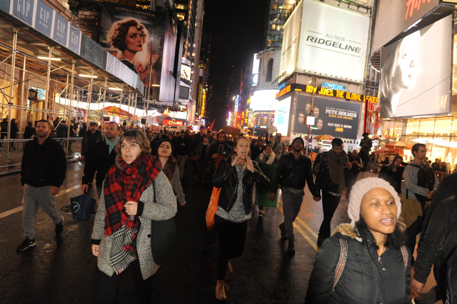 Protest in Manhattan, November 9