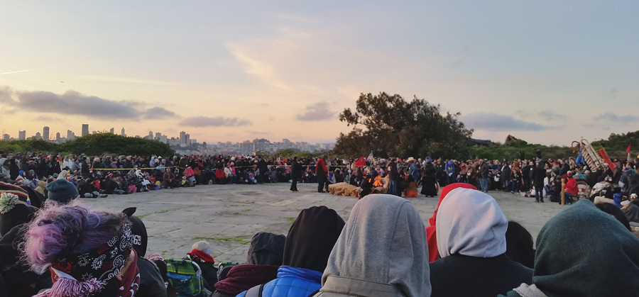 Indigenous People's Day Sunrise Gathering at Alcatraz Island