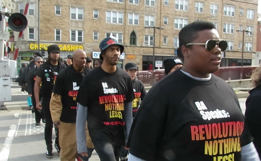 Revolution Club Marching in Chicago