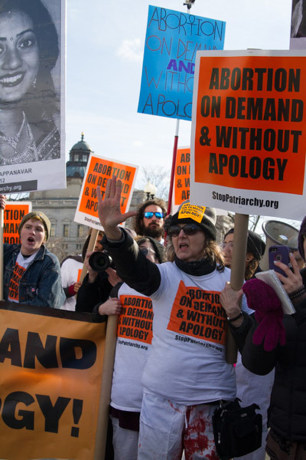 Protest supporting abortion on demand