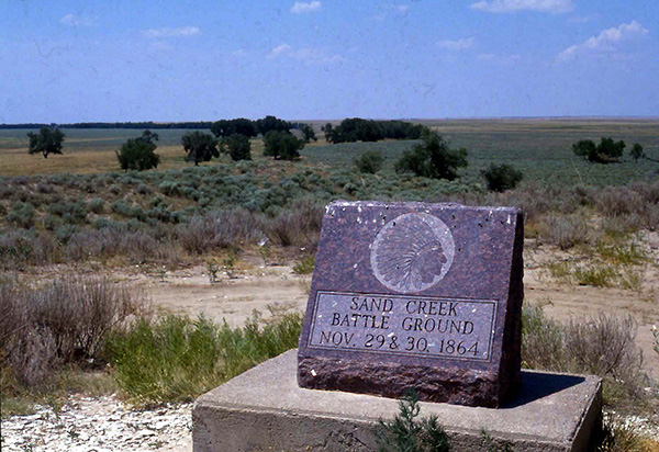 El lugar de la masacre de Sand Creek