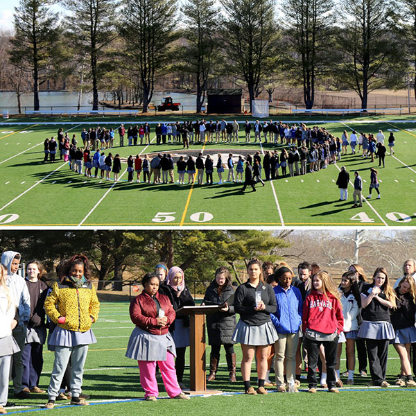 Alumnos de la secundaria John Carroll High School en Bell Air, Maryland abandonaron clases.