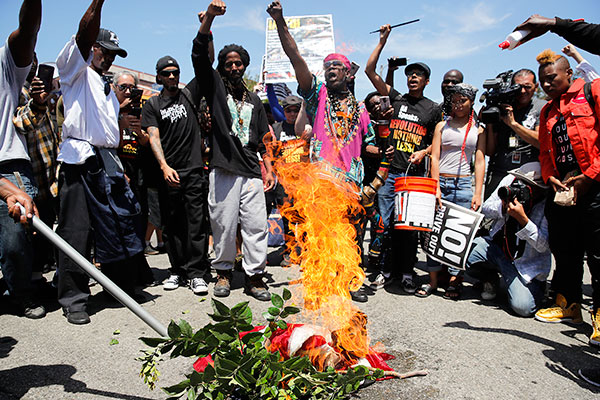 U.S. flag burning