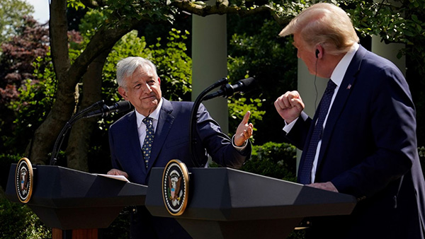 AMLO y Trump en la Casa Blanca