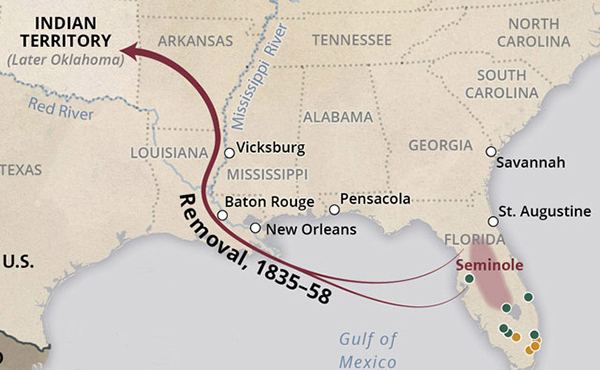 Indian Removal Map