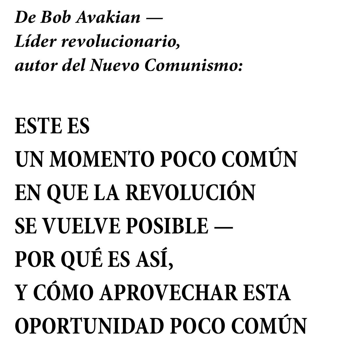 Cover of THIS IS A RARE TIME WHEN REVOLUTION BECOMES POSSIBLE— WHY THAT IS SO,  AND HOW TO SEIZE ON THIS RARE OPPORTUNITY