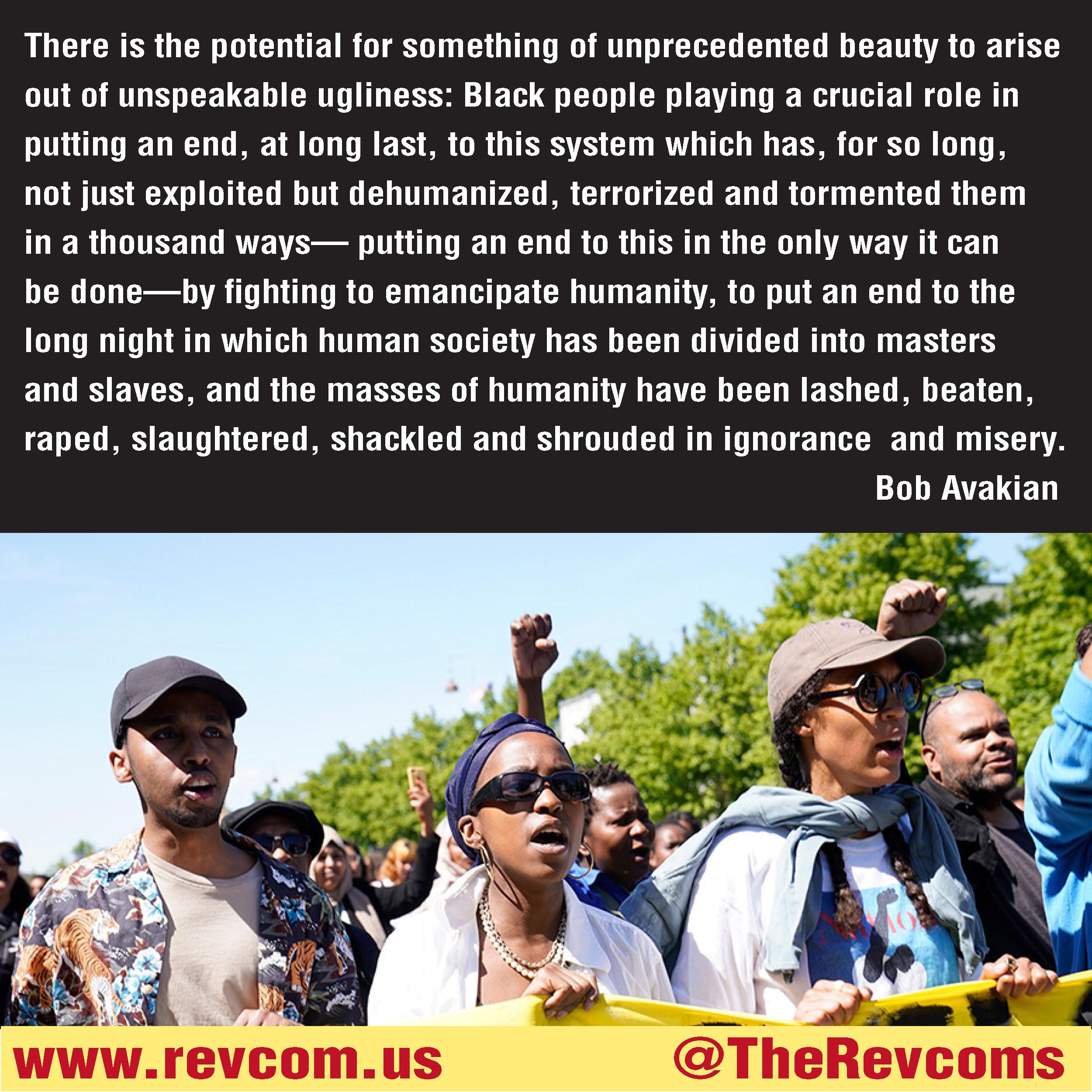 There is the potential for something of unprecedented beauty to arise out of unspeakable ugliness....