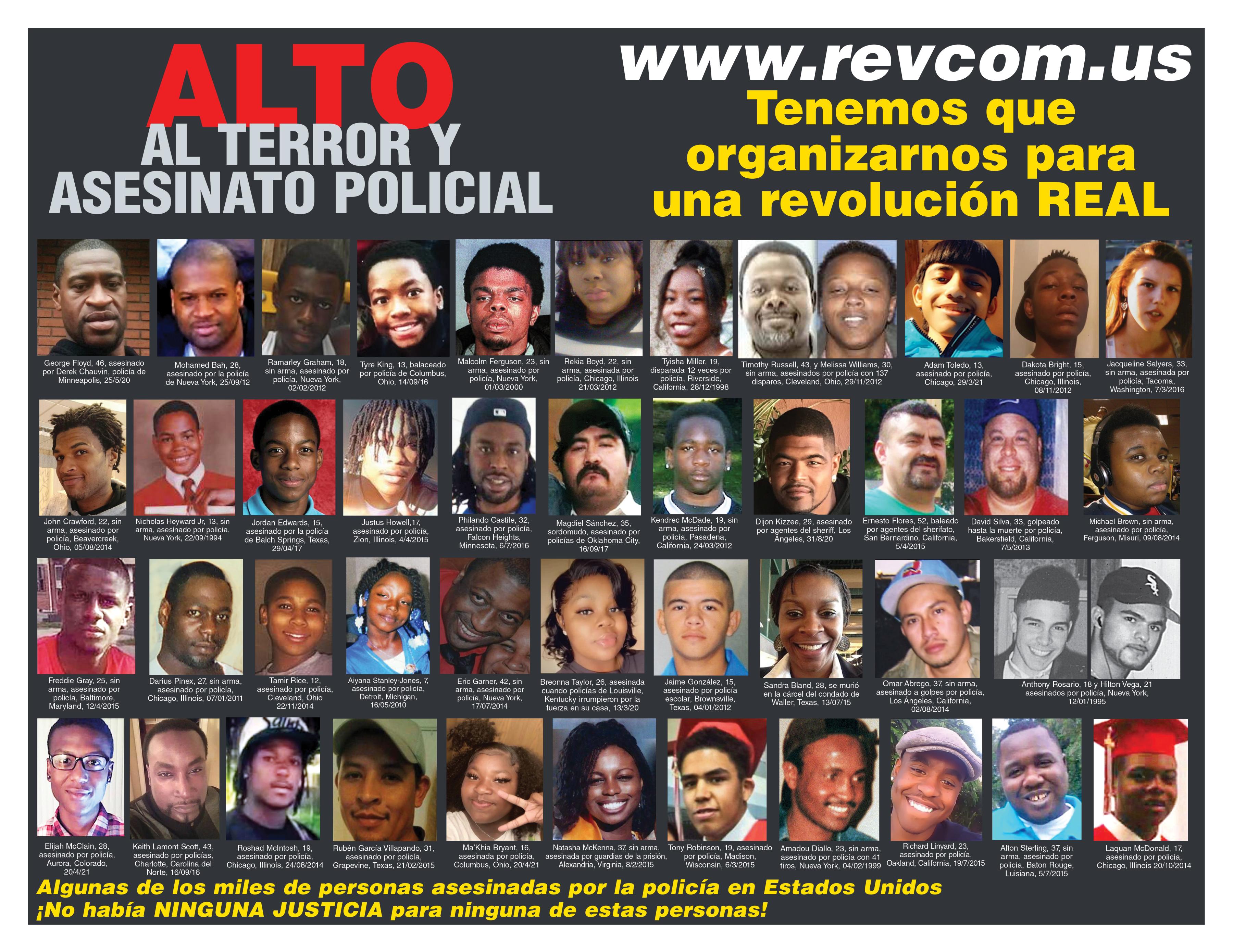 STOP MURDER AND  TERROR BY POLICE