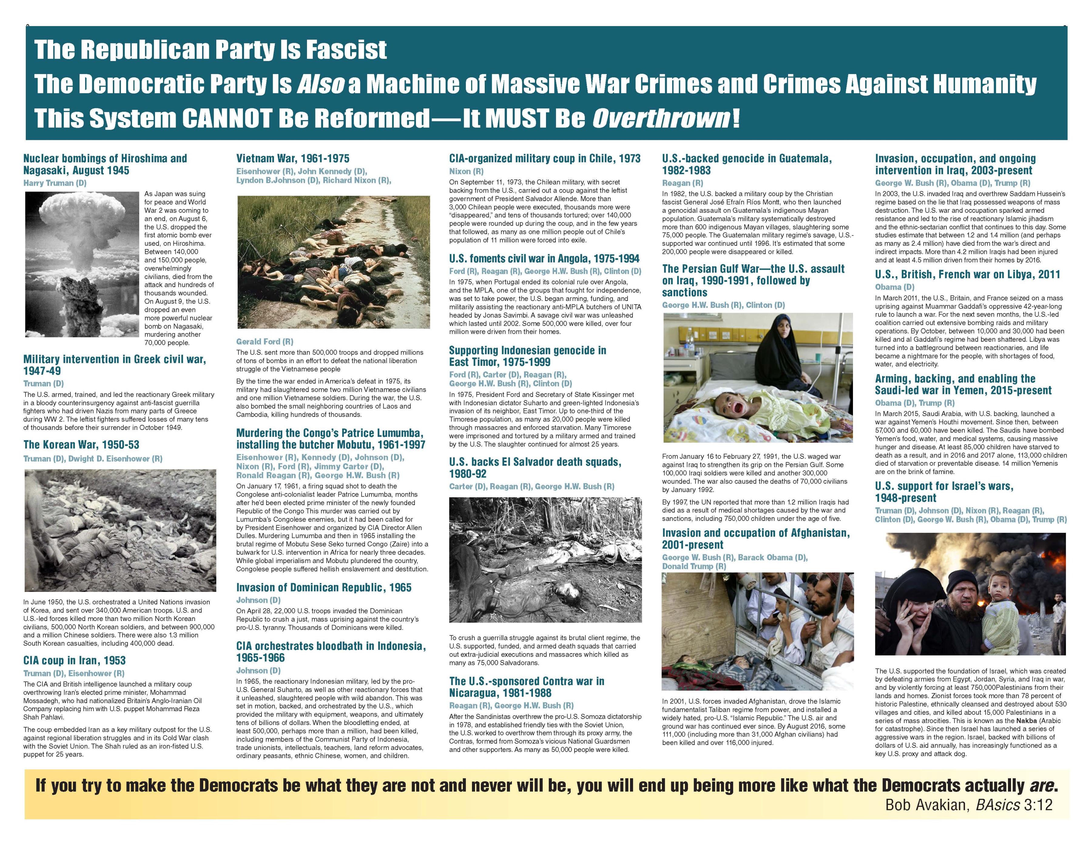 democrats' war crimes