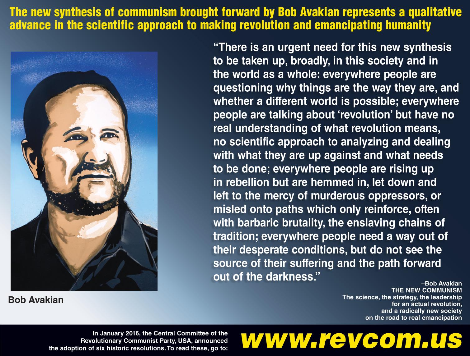 There is an urgent need for this new synthesis to be taken up, broadly, in this society...