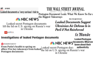 Recent headlines from mainstream media.