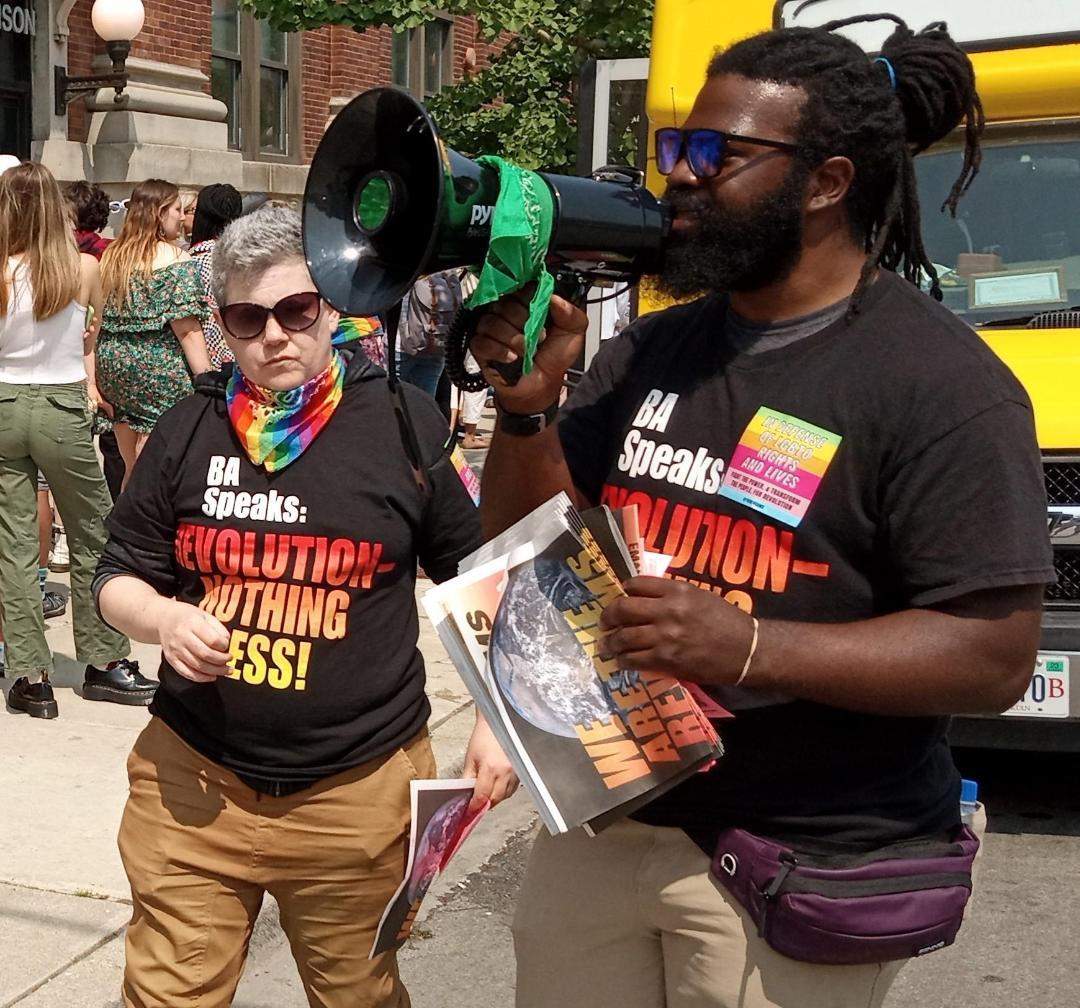 The Revolution Club Chicago speaking at the Pride Fest in Chicago