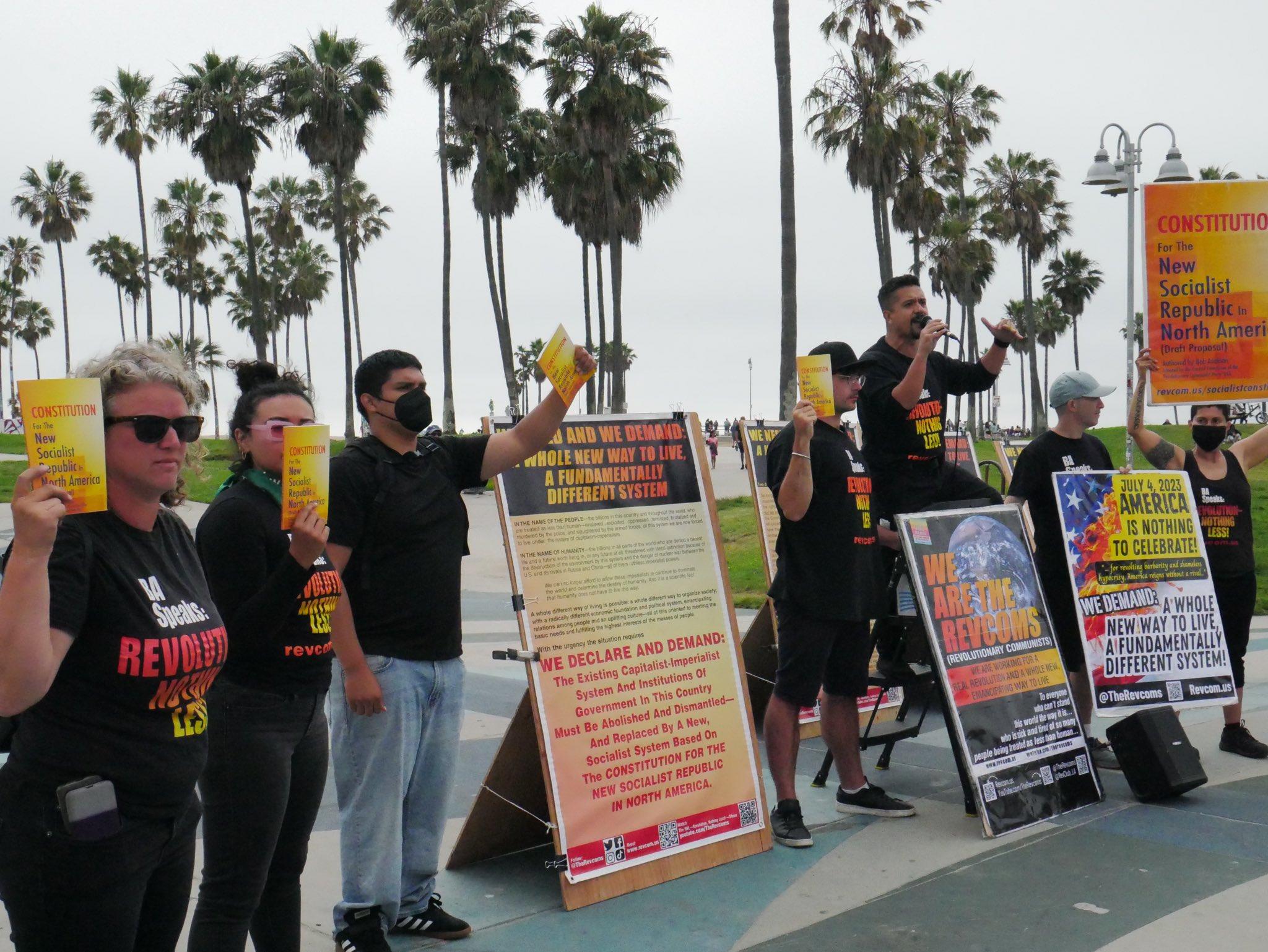 revcoms present proclamation venice beach