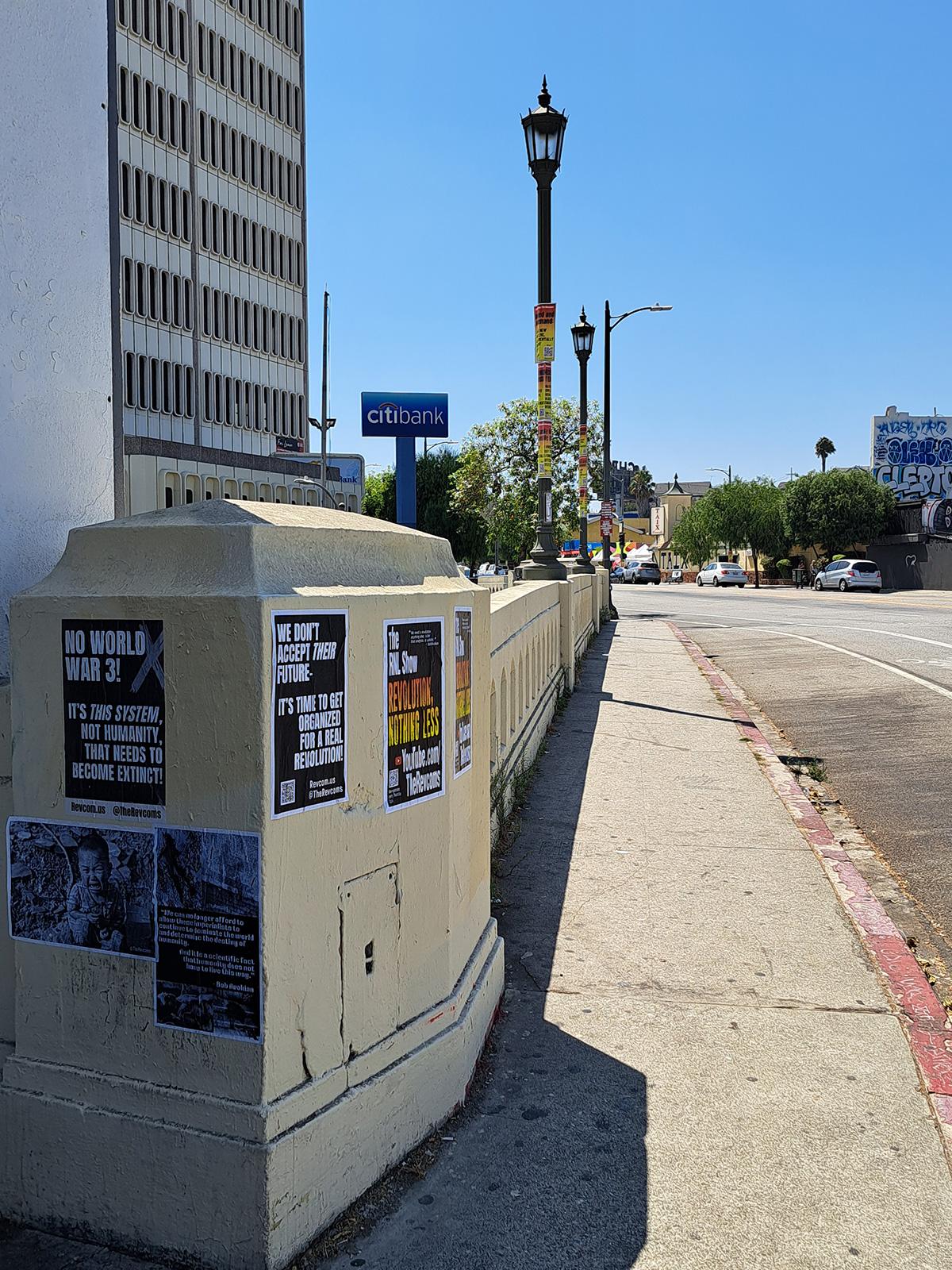 LA RevComs saturate Echo Park, August 12, 2023.