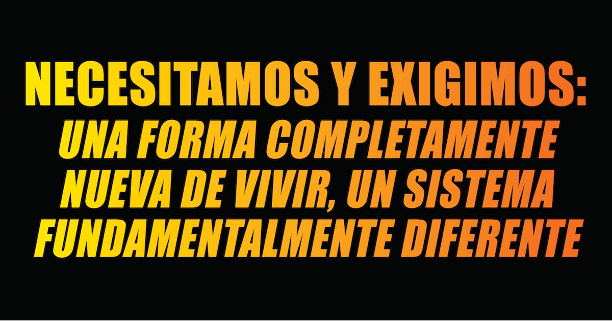 Card we need we demand Spanish