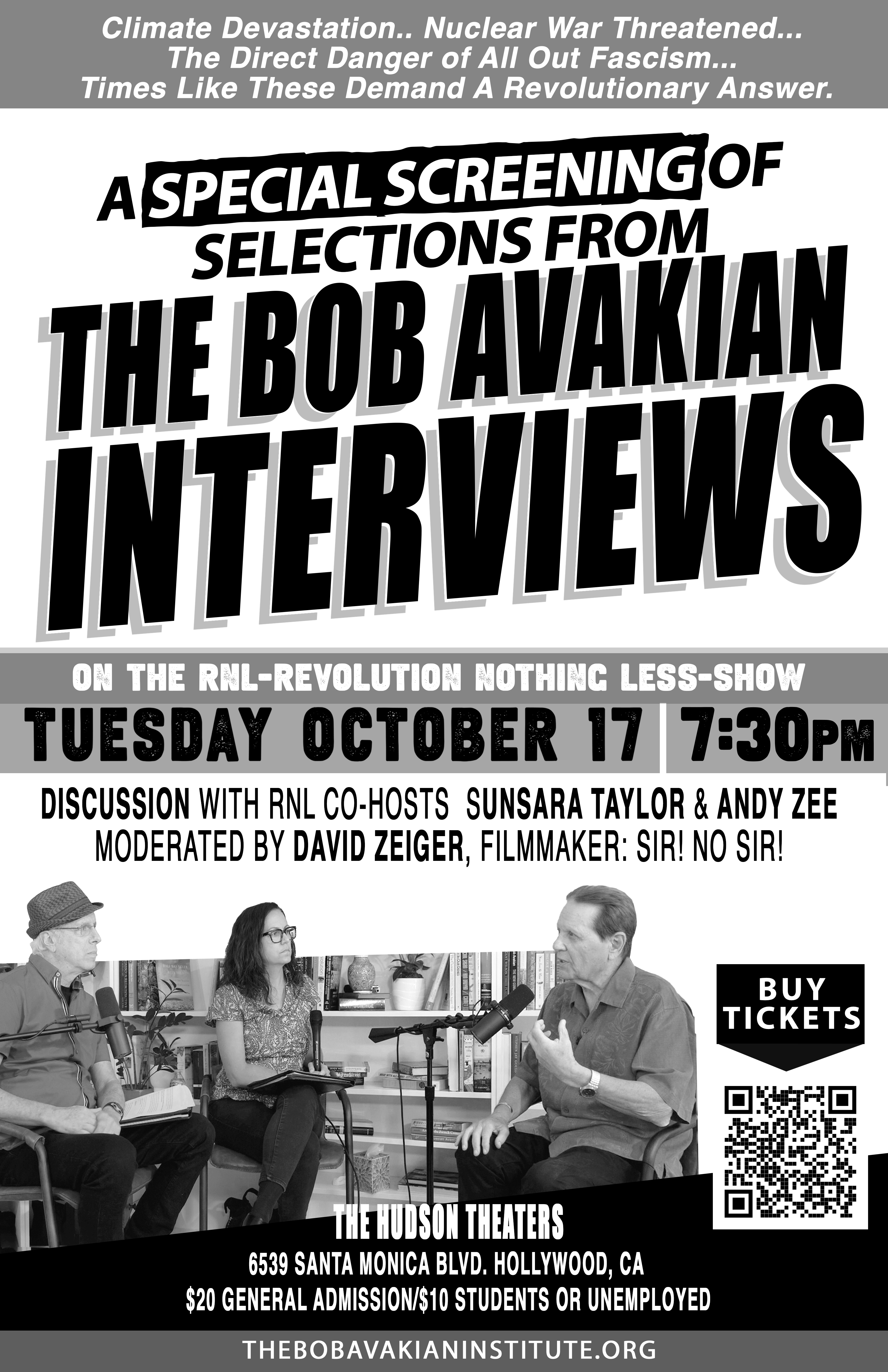 Los Angeles October 17 Special Screening of Selection from BA Interview