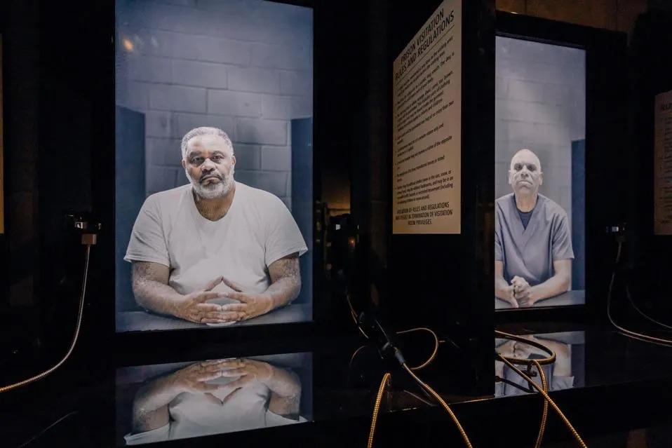 Prisoner gallery at the Legacy Museum