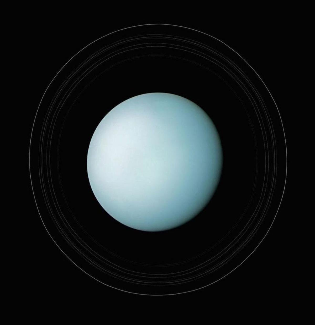 Uranus taken by Voyager 2.