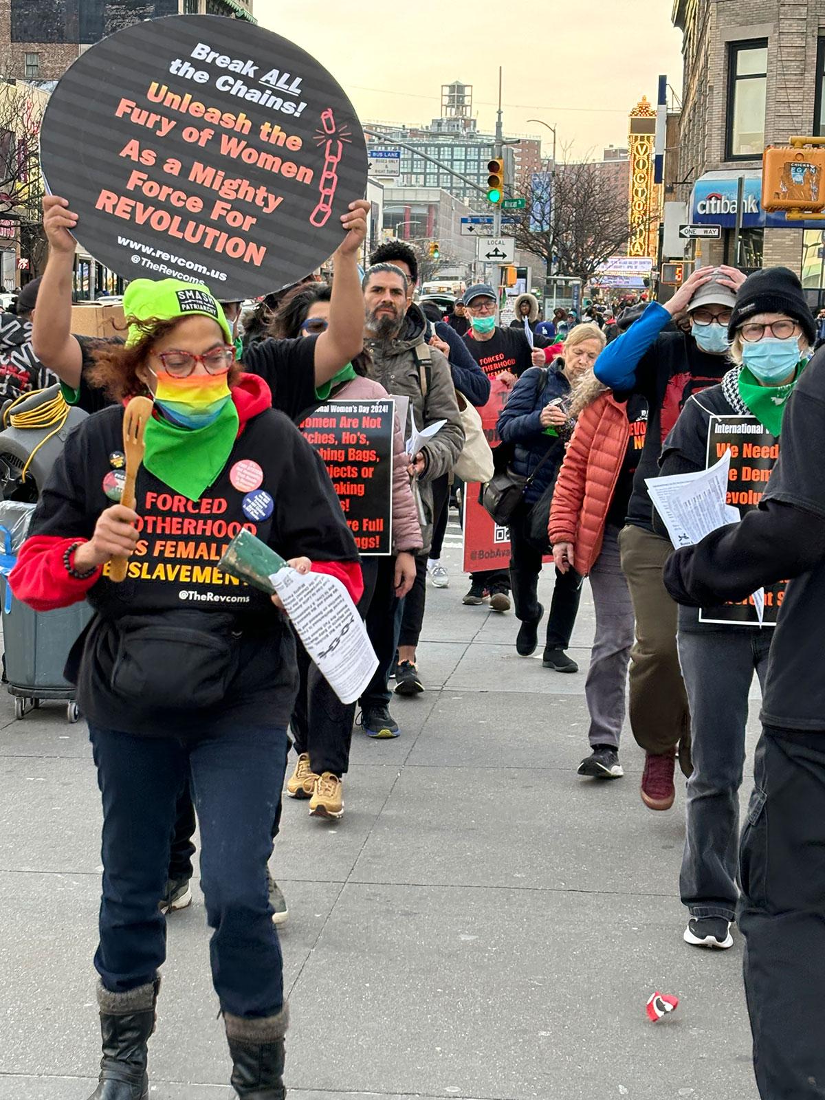 New York City, Harlem IWD march