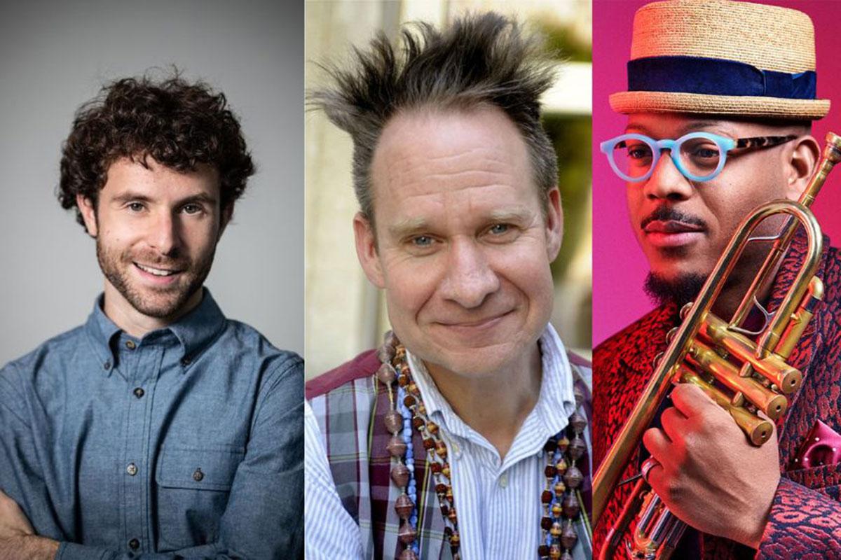 Musical group Aucoin, Sellars, and Charles who performed at jazz concert