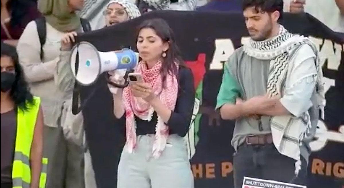 New York City high school students walk out for Palestine, May 31, 2024.