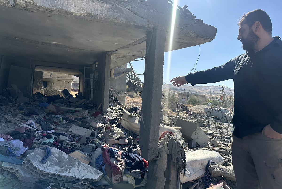 Bekaa Valley, where dozens were reported killed by Israeli airstrike, October 28, 2024.
