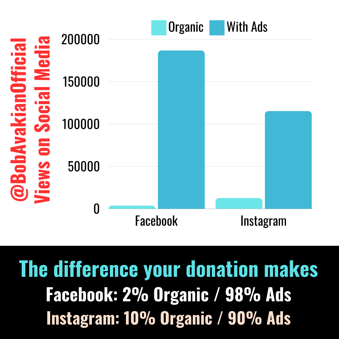 The difference your donation makes: graph of Giving Tuesday viewers of Bob Avakian Official