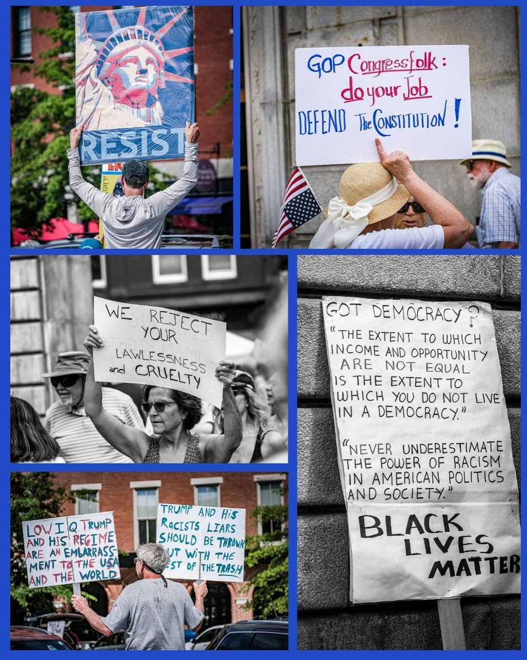 Good Trouble protest in Concord, New Hampshire