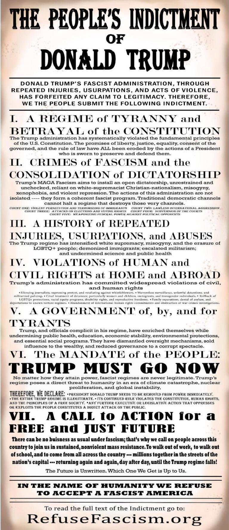 People's Indictment of Trump