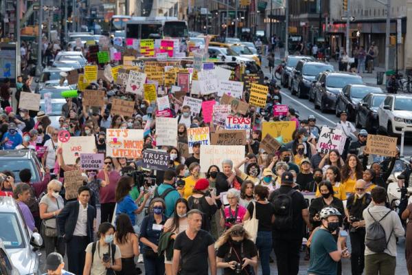 October 2 abortion rights protest New York City