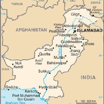 Map of Pakistan