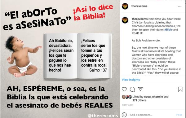 Bible says abortion is murder NOT! tweet