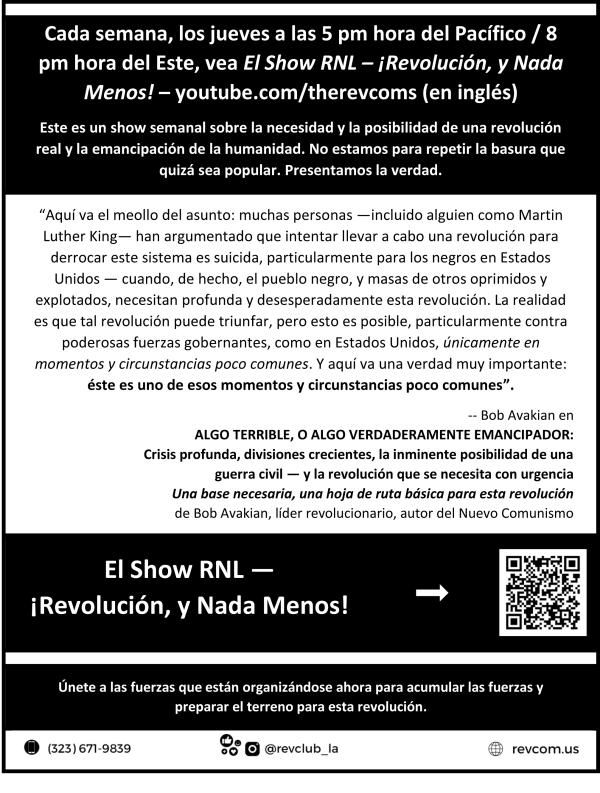 Cada semana, los jueves, vea ¡El Show RNL - Revolución, y Nada Menos!