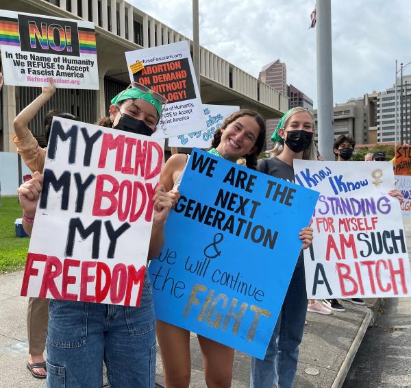 Celebrating International Women's Day in Honolulu, Hawaii.