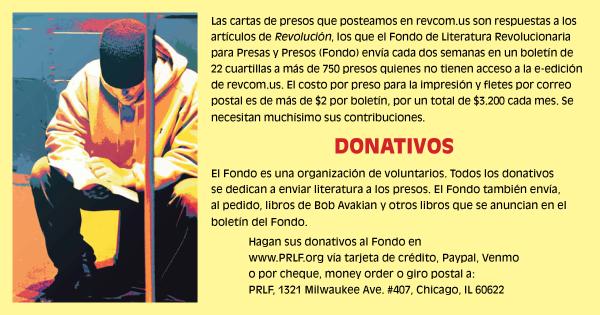 AD for Prisoners Revolutionary Literature Fund