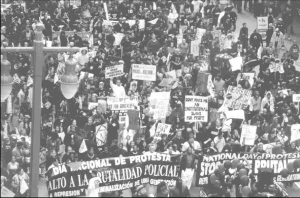 Los Angeles, October 22,2002, National Day of Protest to Stop Police Brutality.