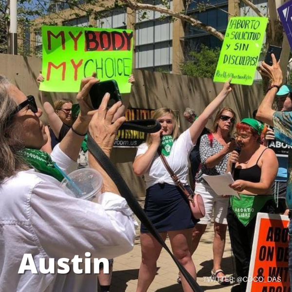 Austin rally RiseUp4Abortion Rights.