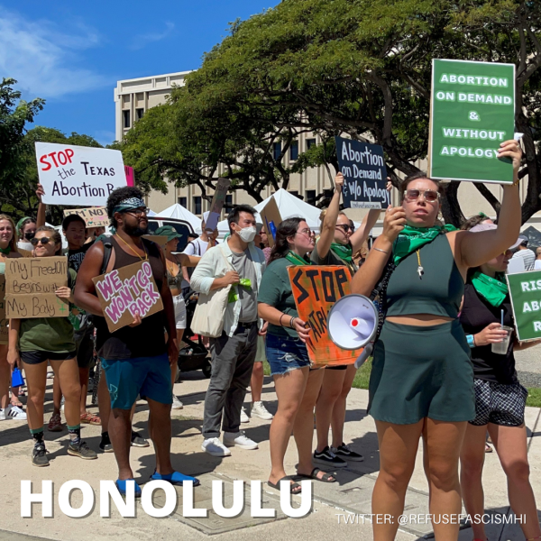 Honolulu, RiseUp4AbortionRights march.