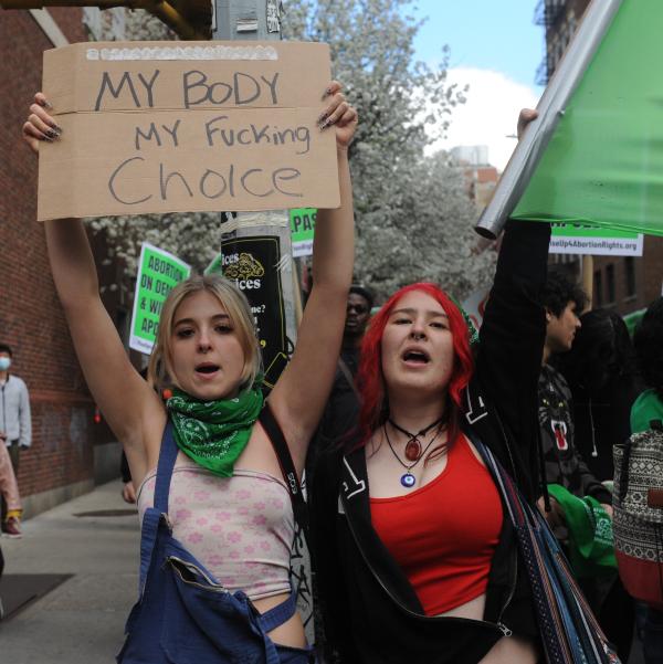 New York City youth march for Rise Up 4 abortion rights
