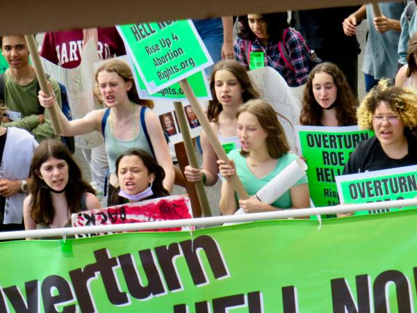 May 26, 2022 Young Women lead march across Brooklyn Bridge