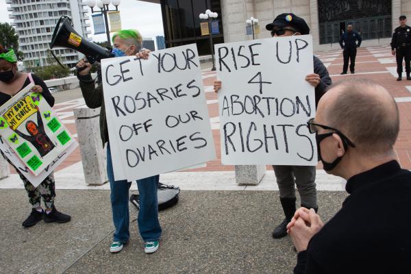 San Francisco, RU4AR protests Archbishop