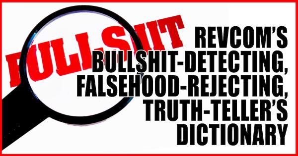 card-revcom's bullshit detecting dictionary 