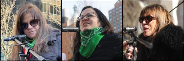 Lori Sokol, Sunsara Taylor and Merle Hoffman