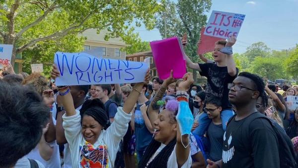 Abortion rights protest Little Rock, Arkansas, June 30