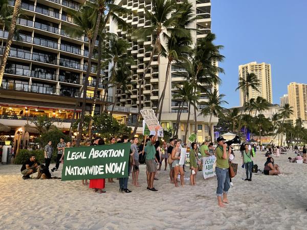July 23, RU4AR activists protest in Honolulu.